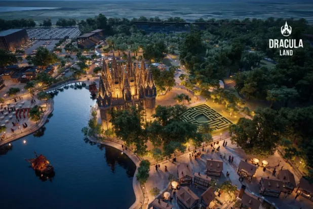 Romanya'daki Dracula Land'in dijital ortamda oluşturulmuş görüntüsü (Dracula Land)