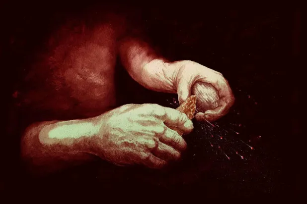 Çakmaktaşına vurulduğunda kıvılcım çıkaran pirit, 400 bin yıl önce ateş yakmak için kullanılmaya başlanmış (Craig Williams/British Museum)