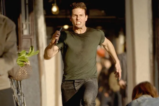 Hollywood'un en büyük yıldızlarından Tom Cruise, sinema sektöründe geçirdiği yaklaşık 40 yıl boyunca, beyazperdede 9 bin metreden fazla koştu (Paramount Pictures)