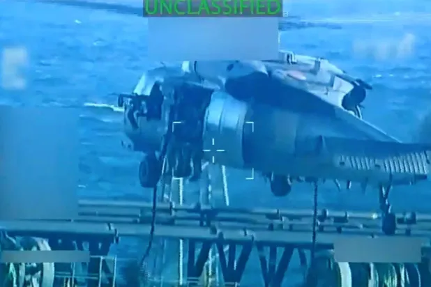 ABD Adalet Bakanlığı, tankere düzenlenen operasyonun görüntülerini sosyal medyada paylaşmıştı (Reuters)