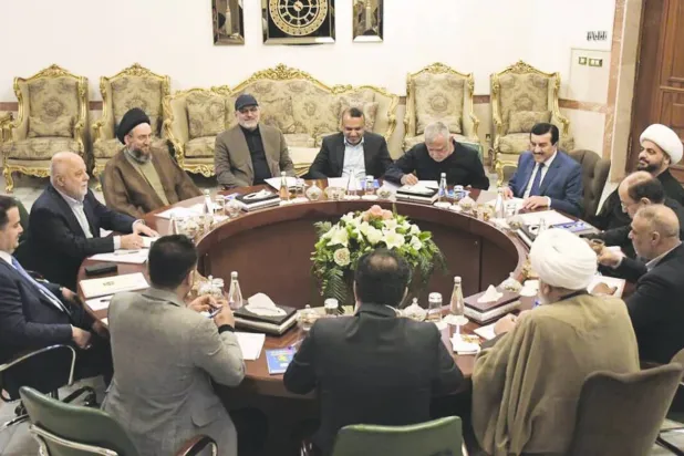قادة «الإطار التنسيقي» وقّعوا على بيان لإعلانهم «الكتلة الأكثر عدداً» في البرلمان العراقي الجديد (واع)