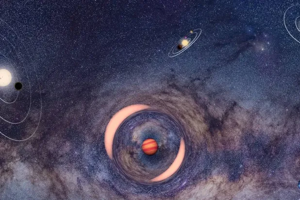 الكواكب التائهة هي كواكب لا تدور حول نجم بل تجوب الفضاء بمفردها (إدارة الفضاء والطيران الكورية)