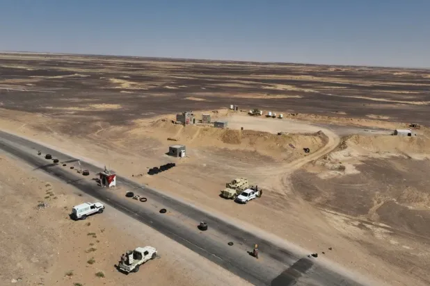 Hadramut’ta Vatan Kalkanı güçlerinin konuşlandığı noktadan bir kare