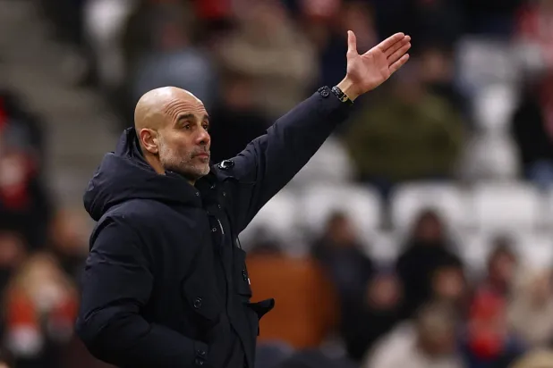 الإسباني جوسيب غوارديولا المدير الفني لفريق مانشستر سيتي (رويترز)