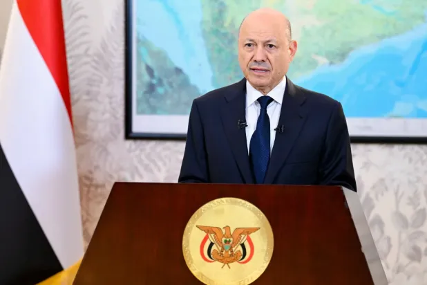 Yemen Cumhurbaşkanlığı Liderlik Konseyi Başkanı Reşad el-Alimi (Saba)