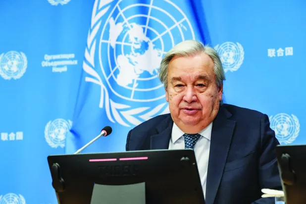 الأمين العام للأمم المتحدة أنطونيو غوتيريش (د.ب.أ)