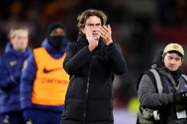 توماس فرانك مدرب توتنهام هوتسبير (د.ب.أ)