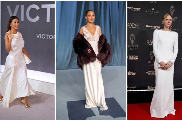 تألقت به نجمات وشخصيات مهمة في مناسبات مهمة مثل الأميرة شارلين (رويترز) ونيكول ريتشي (أ.ف.ب) وإيفا لانغوريا (أ.ب) حتى قبل إعلانه لوناً رسمياً لعام 2026