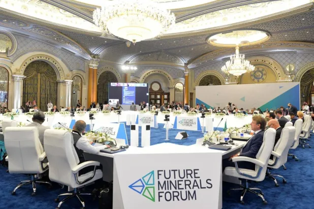 مؤتمر مستقبل التعدين في نسخته السابقة بالرياض (الشرق الأوسط)
