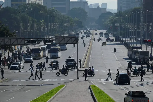 Venezuela'nın başkenti Karakas'ta bir sokak (Reuters)