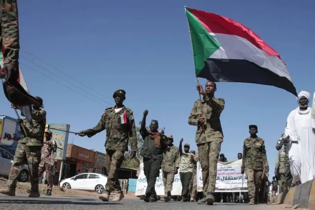 Sudan’s army soldiers in Omdurman (AP)