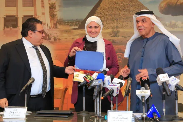 إسماعيل عبد الله وخالد جلال تحدثا عن عروض المهرجان (وزارة الثقافة المصرية)