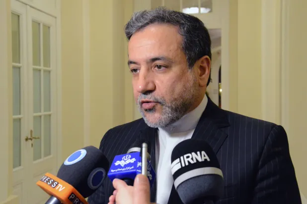 16 March 2018, Austria, Vienna: Abbas Araqchi, then Deputy Foreign Minister of Iran, gives an interview in Vienna. (dpa)