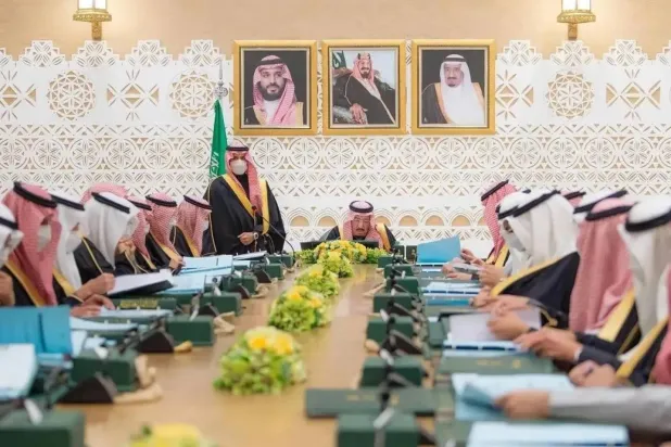 Custodian of the Two Holy Mosques King Salman bin Abdulaziz chairs the cabinet meeting on Tuesday (SPA)
