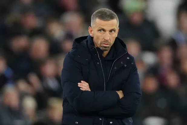 Wolverhampton Wanderers' head coach Gary O'Neil during the English Premier League soccer match between West Ham United and Wolverhampton Wanderers, at The London Stadium in London, Dec. 9, 2024. (AP)