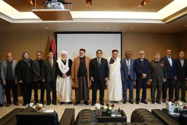 Menfi during the adoption of the National Reconciliation Charter in Tripoli (Presidential Council)