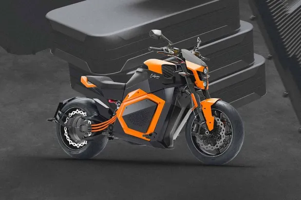 البطارية الجديدة ركبت في هذه الدراجة النارية الكهربائية