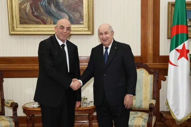 الرئيس تبون مستقبلاً رئيس «حمس» في فبراير 2024 (الرئاسة)