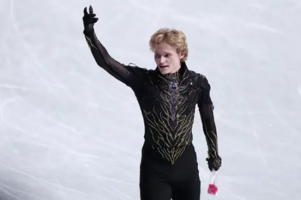 Figure Skating - ISU Grand Prix of Figure Skating - Grand Prix Final - Aichi International Arena, Nagoya, Japan - December 6, 2025 Ilia Malinin of the US reacts after performing in the Men's Free Skating REUTERS/Issei Kato 