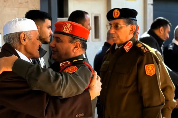 وفد القيادة العامة لـ«الجيش الوطني» الليبي يقدم العزاء في الحداد وغريبيل (الأمين العام للقيادة العامة)