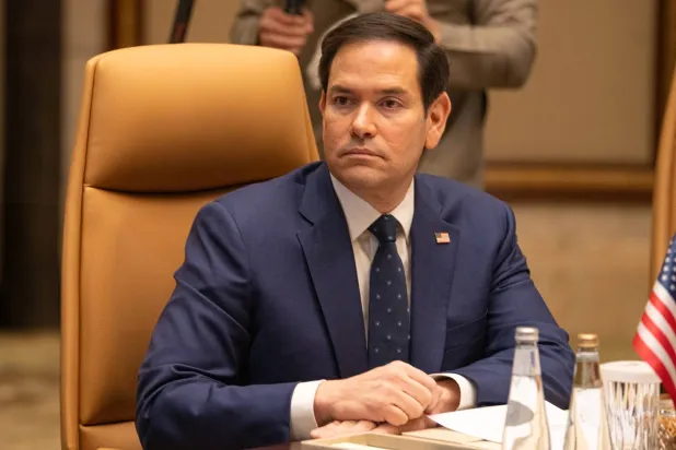 FILED - 18 February 2025, Saudi Arabia, Riyadh: US Secretary of State Marco Rubio attends the American-Russian talks on Ukraine war in Diriyah Palace in Riyadh. Photo: Freddie Everett/US Department of State/dpa 