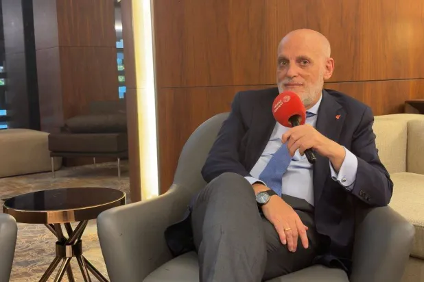 خافيير تيباس رئيس رابطة الدوري الإسباني خلال حديثه لـ«الشرق الأوسط»