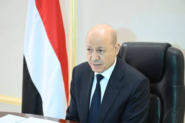 Chairman of Yemen's Presidential Leadership Council (PLC) Dr. Rashad al-Alimi. (Saba)