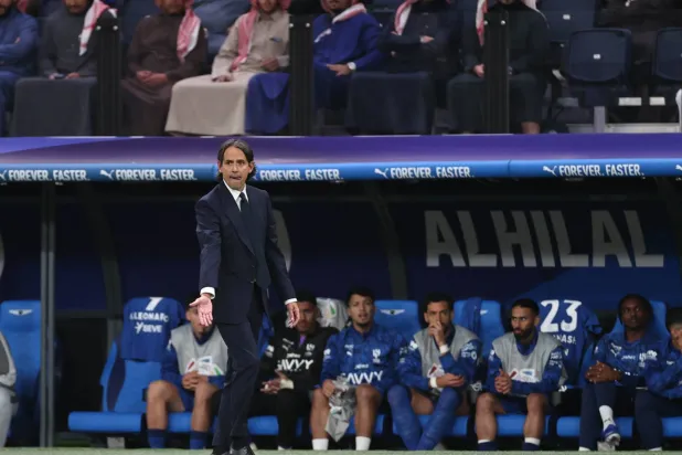 سيموني إنزاغي مدرب فريق الهلال (تصوير: سعد العنزي) 