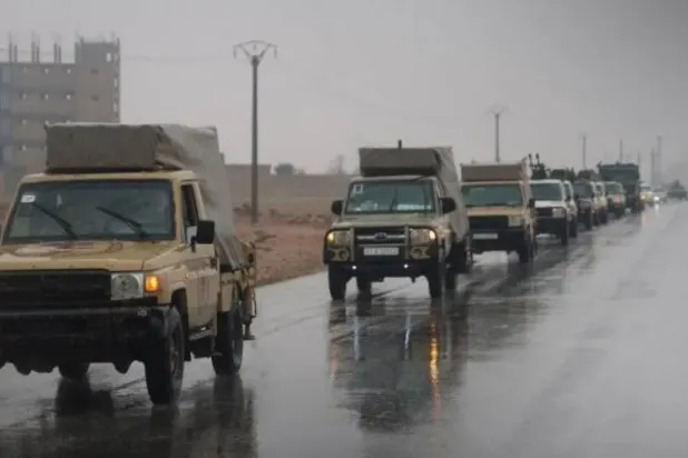 Suriye ordusuna ait araçlar (SANA)