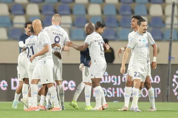 نجح «الأخدود» في العودة لدائرة الانتصارات بعد 6 مباريات (تصوير: عدنان مهدلي)