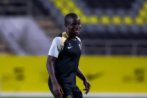 الفرنسي نغولو كانتي لاعب وسط الاتحاد (نادي الاتحاد)