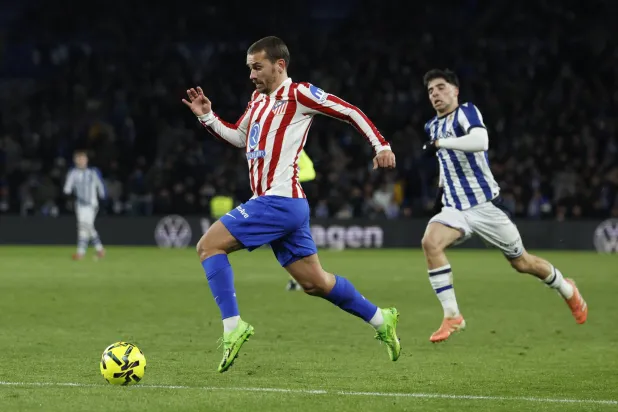 أنطوان غريزمان نجم أتليتكو مدريد (رويترز)