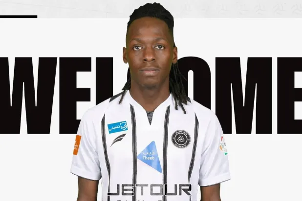 منشور بثه نادي الشباب بمناسبة التوقيع مع اللاعب (موقع النادي)