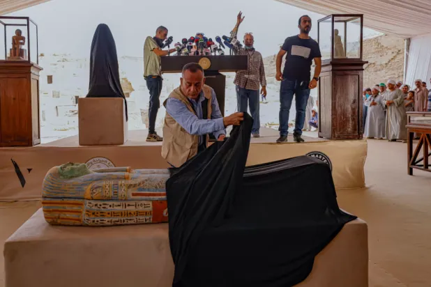  البعثات الأثرية المصرية اكتشفت العديد من الآثار بسقارة (وزارة السياحة والآثار)