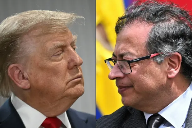ABD Başkanı Donald Trump ve Kolombiya Başkanı Gustavo Petro (AFP)