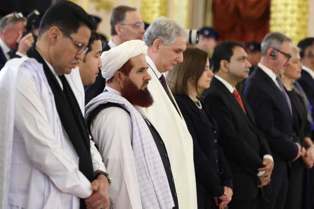 بعض من السفراء الأجانب الجدد (أ.ف.ب)