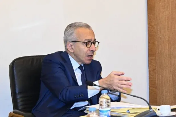 وزير الاقتصاد اللبناني عامر البساط (الوكالة الوطنية للإعلام)