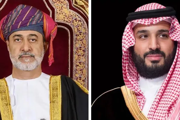 الأمير محمد بن سلمان والسلطان هيثم بن طارق (واس)