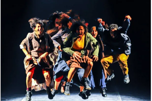 اعتمد العرض على التعبير الحركي بشكل كبير (إدارة المهرجان)