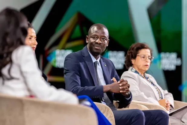 Mauritania’s Minister of Mines and Industry, Thiam Tijani (Asharq Al-Awsat) 