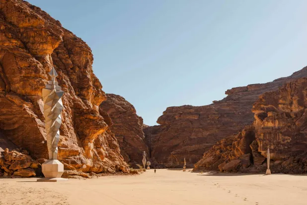 عمل الفنان محمد السليم (فنون العلا)