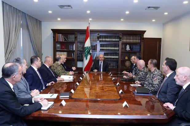 الرئيس اللبناني جوزيف عون يترأس اجتماعاً أمنياً (الرئاسة اللبنانية)