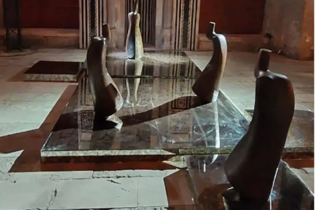 «دراويش المولوية» في معرض نحتي بالقاهرة التاريخية (وزارة الثقافة)