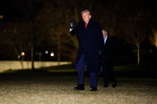 United States President Donald Trump waves as he arrives at the White House in Washington, DC, USA, 20 January 2026. (EPA)