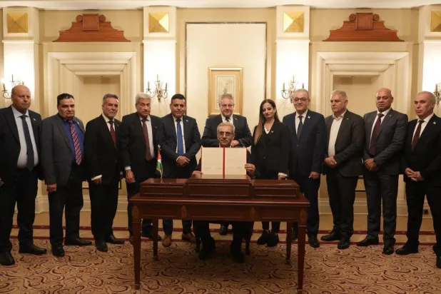 اجتماع للجنة إدارة غزة في القاهرة (هيئة الاستعلامات المصرية)