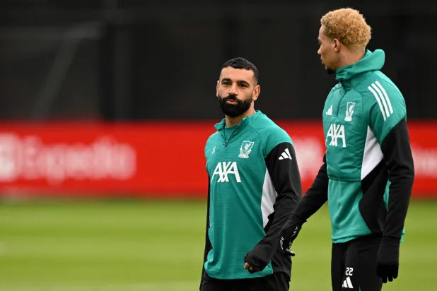 المصري محمد صلاح عاد إلى تدريبات ليفربول (أ.ف.ب)