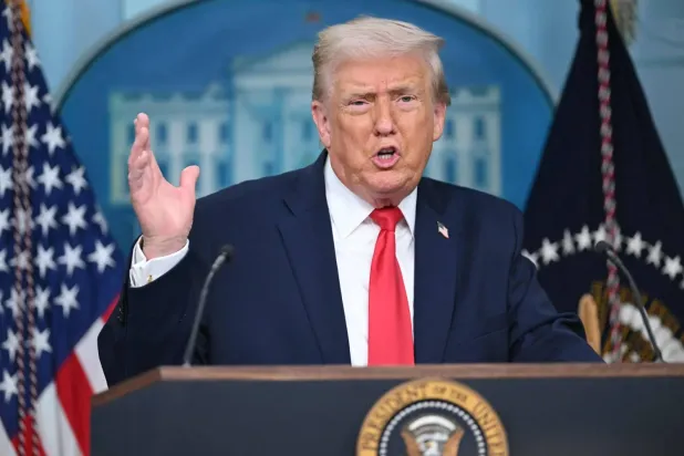  ABD Başkanı Donald Trump Beyaz Saray'da konuşma yapıyor (AFP)