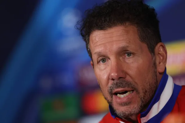 الأرجنتيني دييغو سيميوني المدير الفني لأتلتيكو مدريد (إ.ب.أ) 