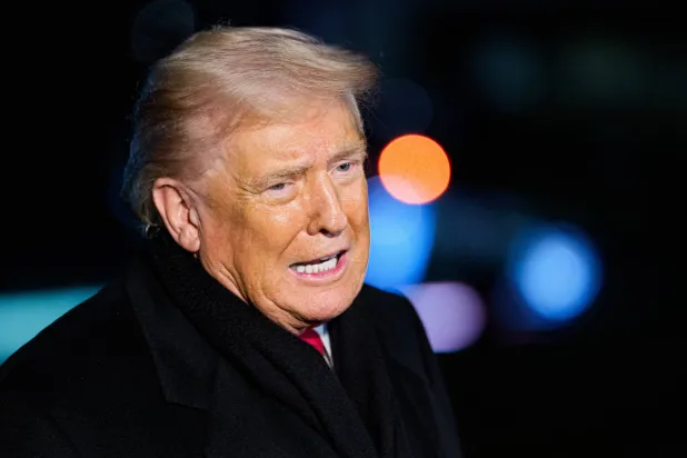 US President Donald Trump speaks to the media on the South Lawn of the White House in Washington, DC, USA, 20 January 2026. (EPA)