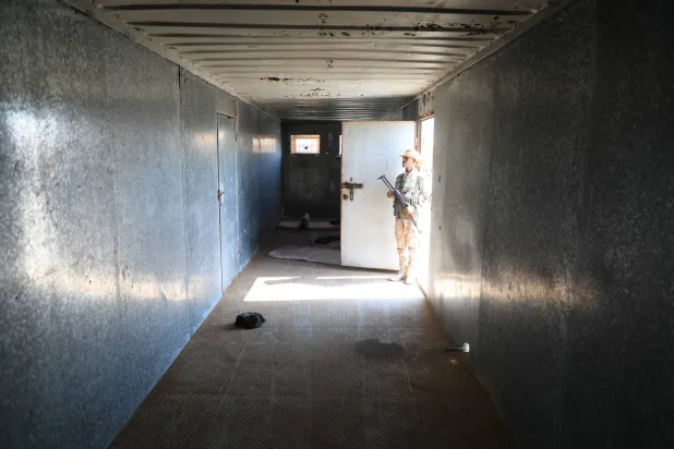 A view from inside the Dabba facility. (Asharq Al-Awsat)